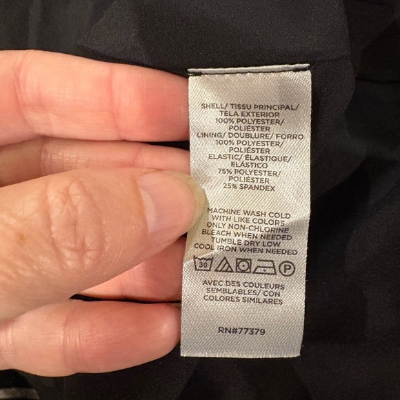 Ann Taylor smocked bodice drop waist midi dress black new with tags 4 6 - Picture 7 of 8